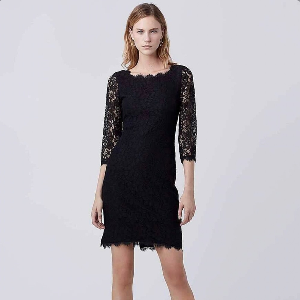 Diane von Furstenberg Black Zarita Dress